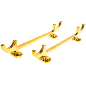 AG Pole & Plank Holder Brass Pair