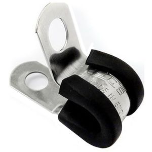 Jubilee Rubber Lined P Clip 8mm Stainless Steel (304)