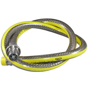 Stainless Cooker Hose 1250mm Bayonet x 1/2 Male BSPT
