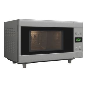 Flatbed Microwave in Silver Without Rotating Plate (230V, 700W, 20L)