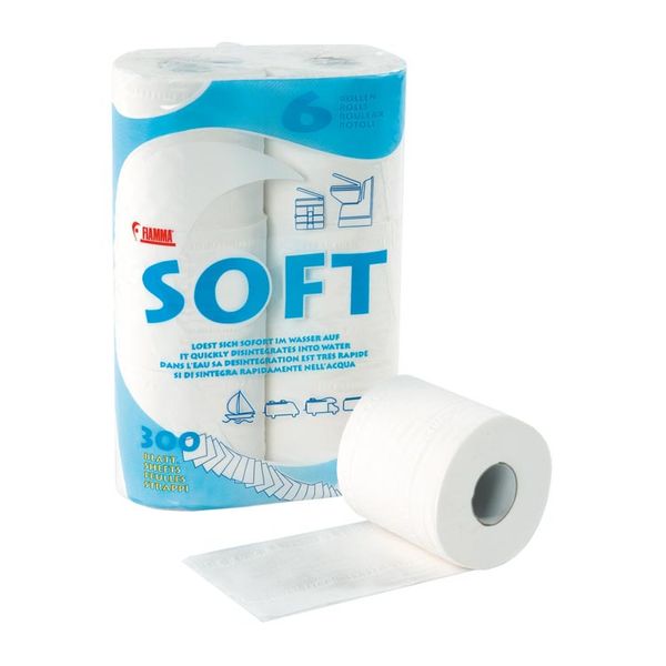 Fiamma Soft Toilet Paper x 6 Rolls (97312-010)