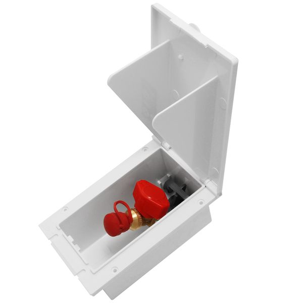 MPK Gas Outlet Box with Valve - Signal White