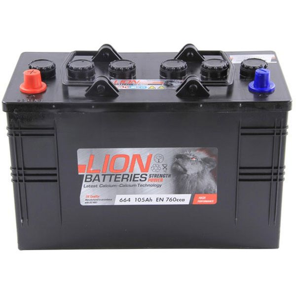 Lion 664 Starter Battery 105Ah Flooded Lead Acid