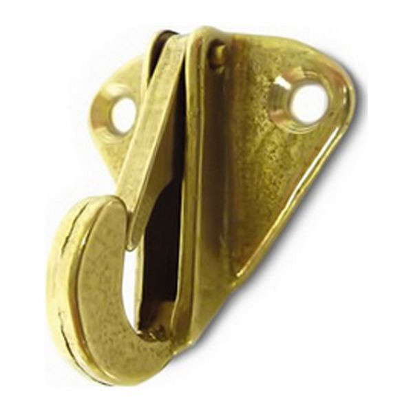 AG Snap Hook Fixed Brass