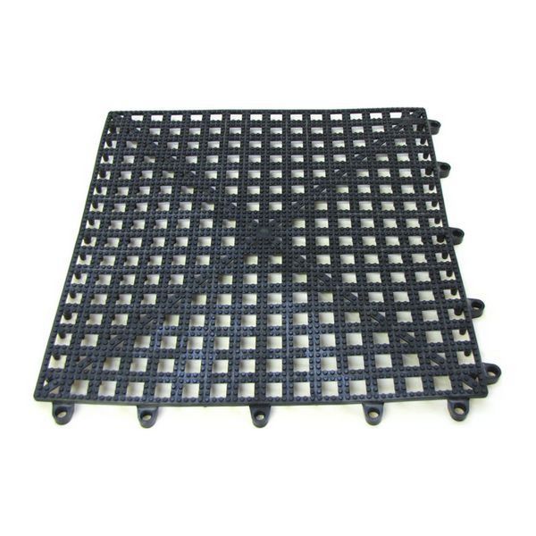 AG Anti-Slip Interlocking Black Deck Tile 300mm x 300mm