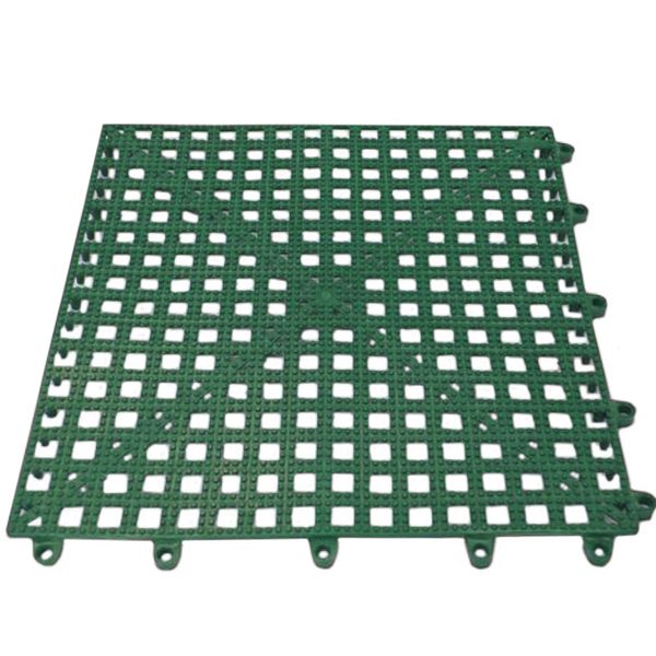 AG Anti-Slip Interlocking Deck Tile Dark Green 300mm Sq