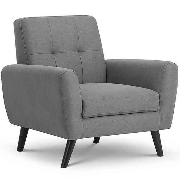 Monza Chair in Grey Fabric