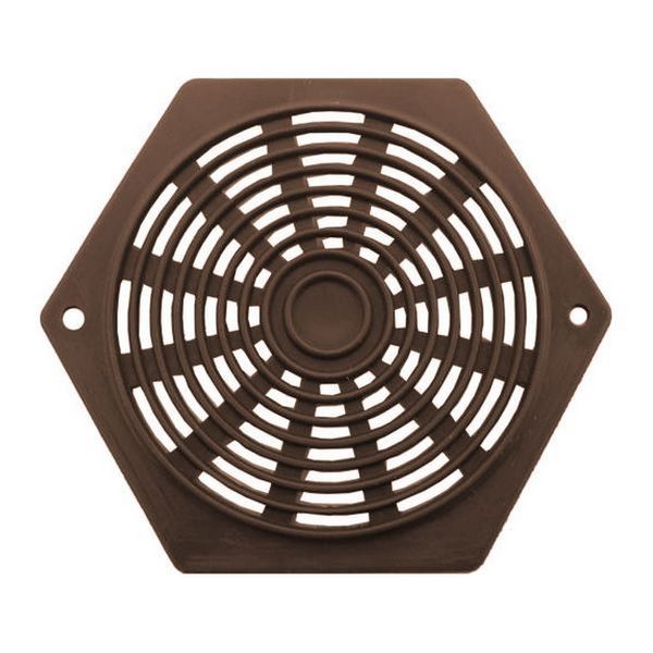 Hexagon Air Vent 2-5/8" Brown