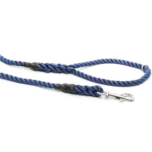 AG 8mm Dog Lead with Clip 1.5m Navy