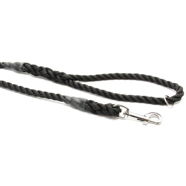 AG 10mm Dog Lead with Clip 1.5m Black