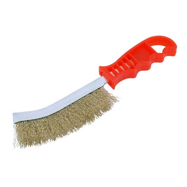 Cannon Tools Brass Wire Brush with Plastic Handle