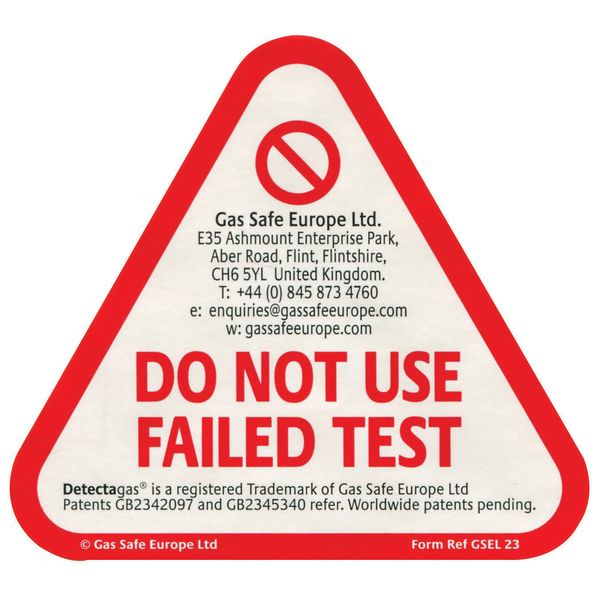 Failed Sticker for CO & Smoke Alarms