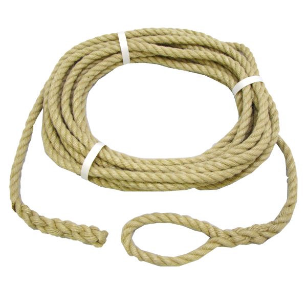 AG 12mm Beige Polyester Mooring Rope Spliced (8.5m Roll)