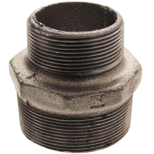 AG Malleable Iron Reducing Nipple 2-1/2" x 2" BSP Male Threads
