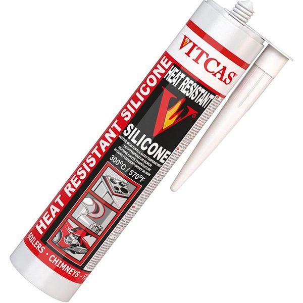 Vitcas Heat Resistant Silicone Sealant in Black (315°C / 310ml)