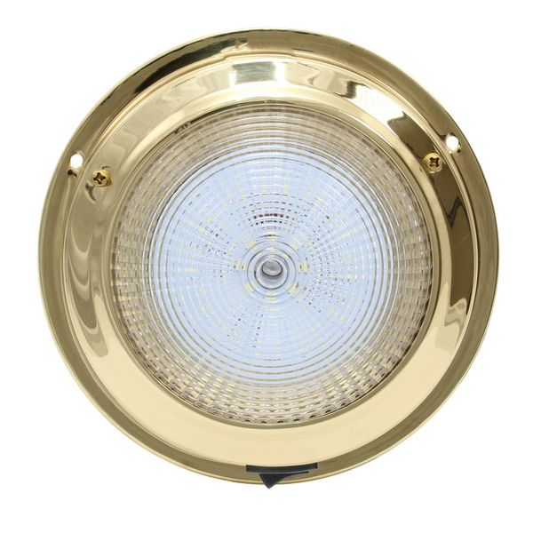 AAA 12V Brass LED Light 4'' Dome (137mm) - Natural White