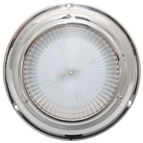 AAA 12V Stainless Steel LED Light  5'' Dome (168mm) - Natural White