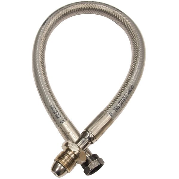 Clesse 20" Stainless Pigtail W20 to Pol with Non-Return Valve