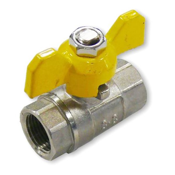 AG Gas Ball Valve 1/2" BSP Female Ports with Standard Handle