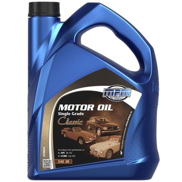 MPM Motor Oil SAE 30 Single Grade Oil Classic 5 Litre
