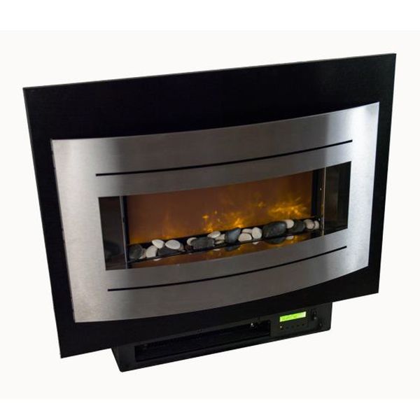 Fuego 1.5kw Electric Fire Black & Stainless