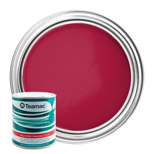 Teamac Marine Gloss Boat Paint Post Office Red 1 Litre (349)