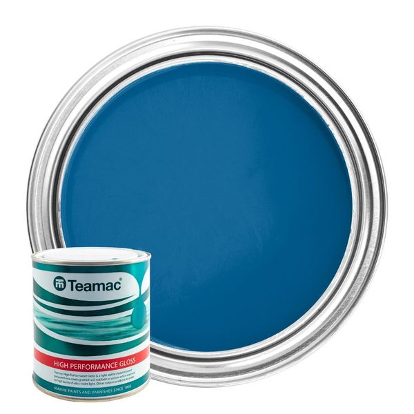 Teamac Marine Gloss Boat Paint Regatta Blue 1 Litre (786)