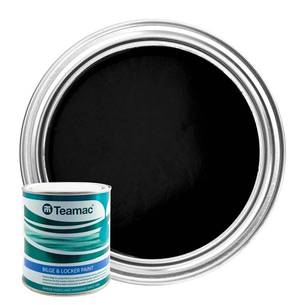 Teamac Black Bilge & Locker Paint (1 Litre)