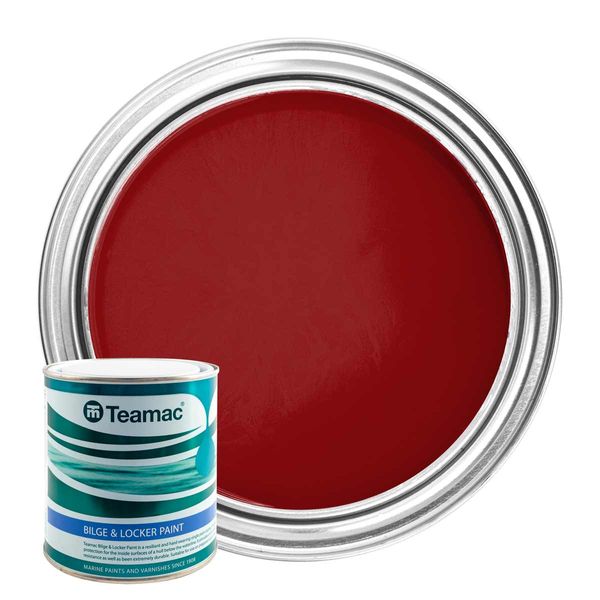 Teamac Red Bilge & Locker Paint (2.5 Litres)