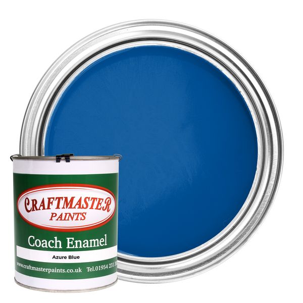 Craftmaster Enamel Boat Paint Azure Blue 1 Litre