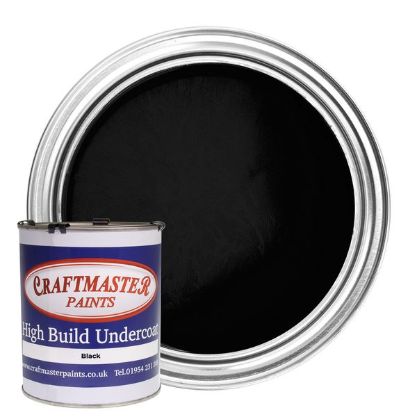 Craftmaster Undercoat Boat Paint Black 1 Litre