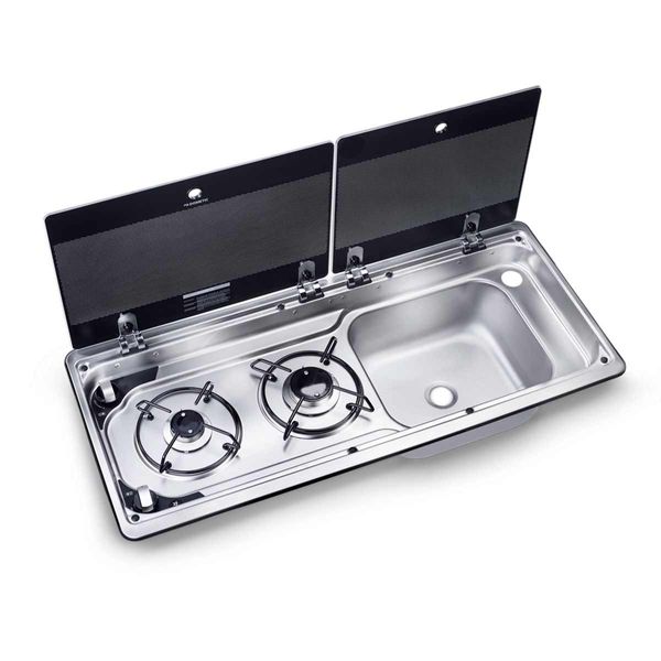 Dometic CRX50 Fridge, 9722 Hob/Sink Unit and Cold Tap Bundle (RH Sink)