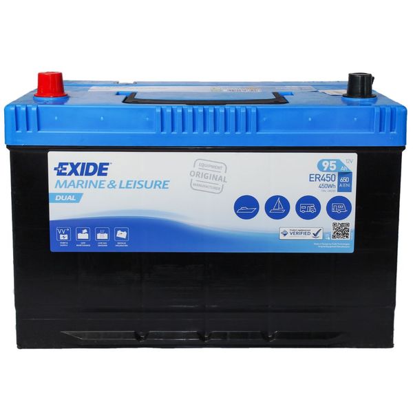 Exide ER450 12V FLA Battery 95Ah