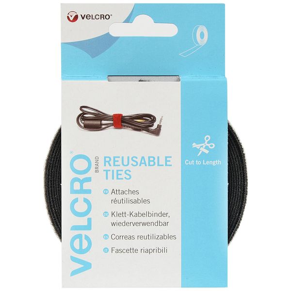 Velcro® Brand One-Wrap® Reusable Ties 30mm x 5m Black
