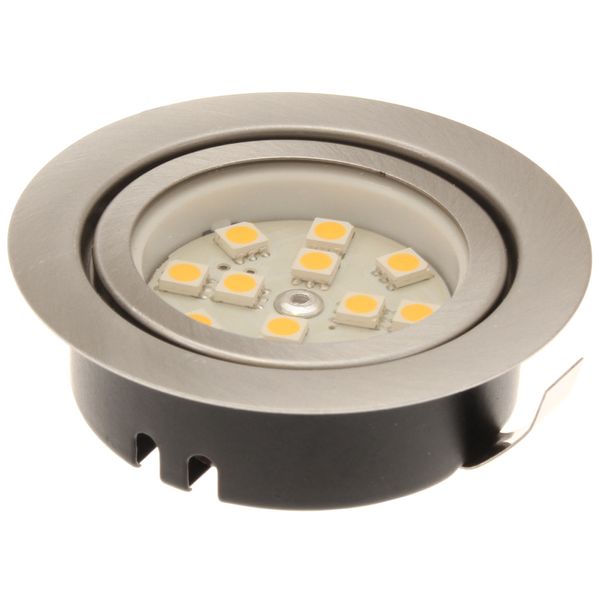 Aten Lighting Nickel Recessed LED Downlight Unswitched (Warm White)