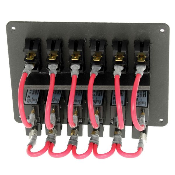 AG 6 Way Circuit Breaker/Switch Panel (6A, 8A, 10A and 15A)