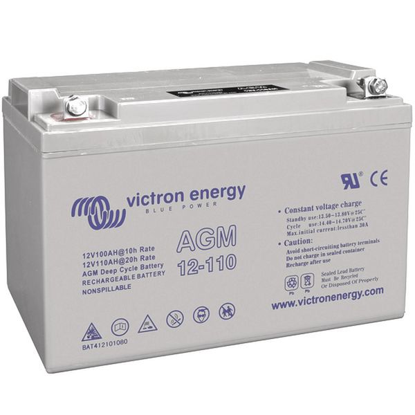 Victron 110Ah AGM Deep Cycle Battery (12V)