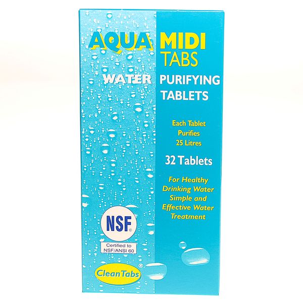Clean Tabs Aquatabs Midi - Box 32 Tablets