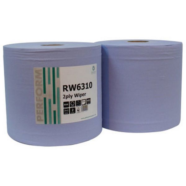 Workshop Blue Roll 280mm x 400 Metres (Pack of 2)