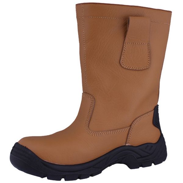 Rigger Tan Leather Safety Boots