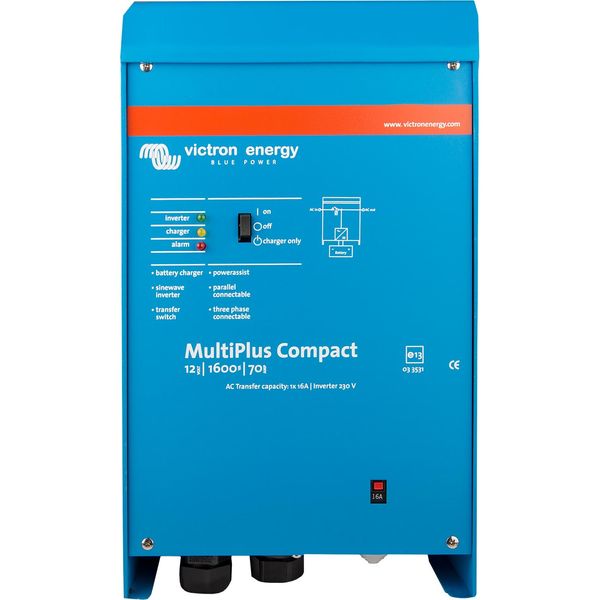 Victron Multiplus 12/1600/70 Combi Inverter Charger
