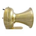 AG 12 Volt Marine Brass Trumpet Horn with Brass Fastenings and Bracket